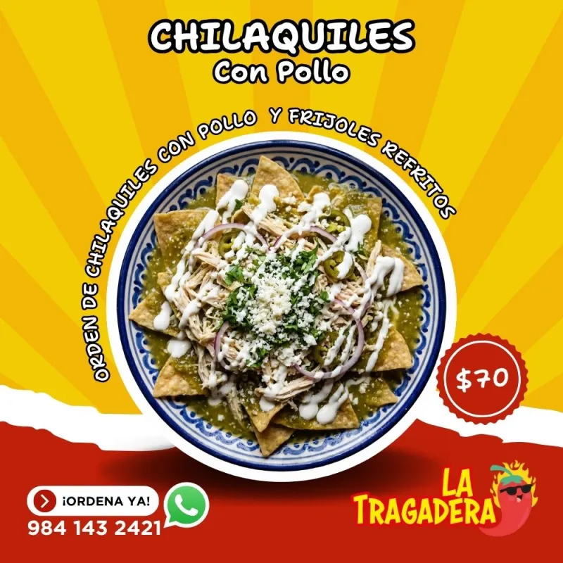 Chilaquiles con Pollo